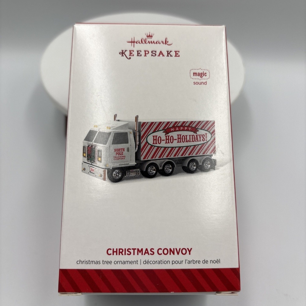 2014 Hallmark Keepsake Christmas Convoy Truck Magic Ornament NIB